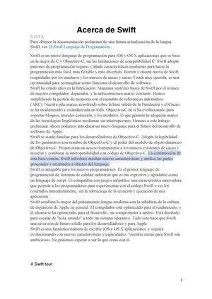 Acerca De Swift En Español
