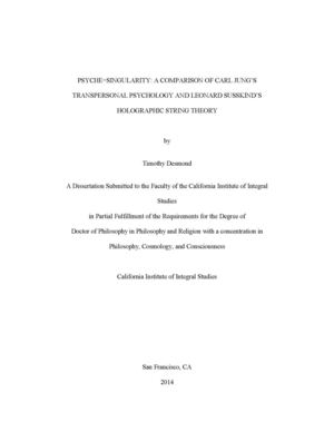 Psyche Singularity A Comparison Of Carl Jungs Transpersonal Psychology And Leonard Susskinds Holographic String Theory
