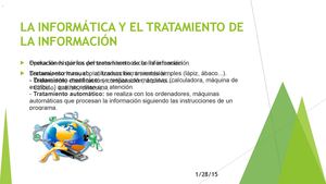 La Informática Y El Tratamiento De La Información Erika