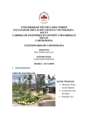 Cartografia Guayabillas