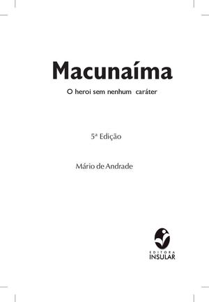 Livro Macunaíma [Redesign]