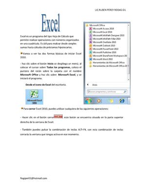 Manual Office Excel 10
