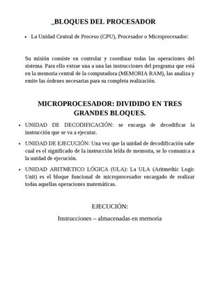 Bloques Del Procesador