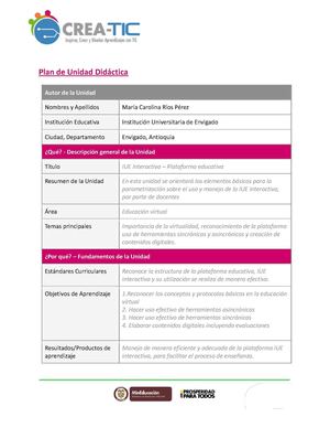 Plantilla Unidad Didactica