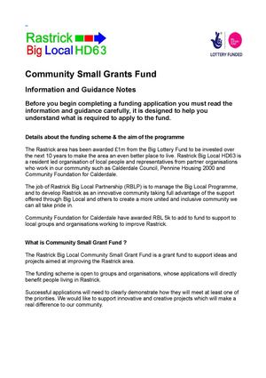 Community Small Grants Fund Information And Guidance (1)
