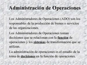 Adm De Operaciones