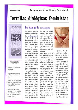 Tertulias dialógicas feministas: La Luna En Ti