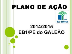 Plano De Ação Eco - Escolas