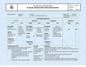 Foga 16 Plan De Asignatura 1° A 11