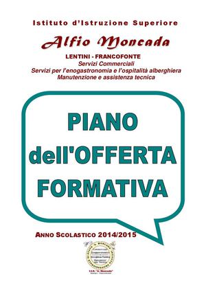 Istituto "A. Moncada" - POF 2015