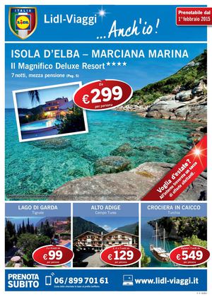 Volantino Lidl Viaggi Febbraio
