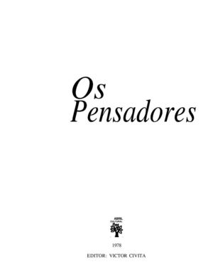 A Filosofia Do Não; O Novo Espírito Científico; A Poética Do Espaço (Os Pensadores) - Bachelard, G