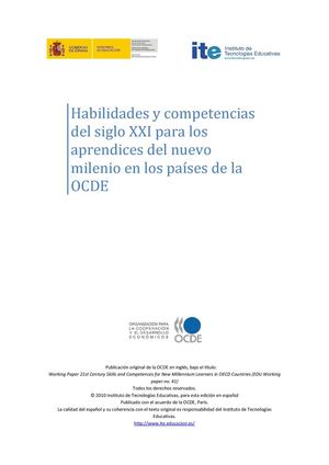 Habilidades Y Competencias Siglo21 OCDE