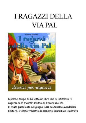 I Ragazzi Della Via Pàl (Alex)