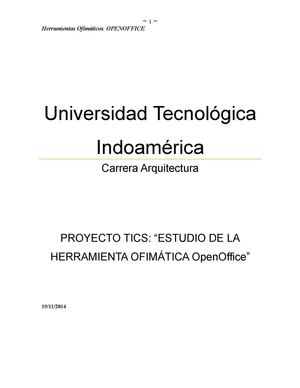 MANEJO DE OPEN OFFICE