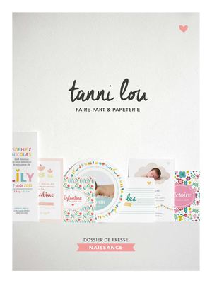 TANNI LOU - Dossier de presse naissance