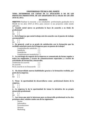 Encuesta Emprendimiento