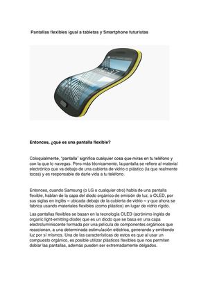 Pantallas Flexibles Igual A Tabletas Y Smartphone Futuristas