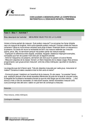 Activitat Mesura 3r Pilar