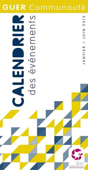 Calendrier des événements Janv - Juin 2015