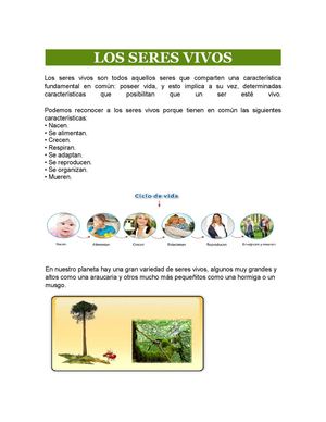 Los Seres Vivos