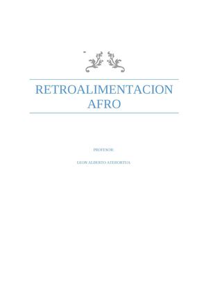 Retroalimentacion Afro