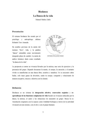 Biodanza La Danza De La Vida