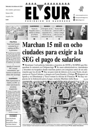 El Sur Miercoles 04022015