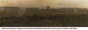 Alphonse de Neuville, Fragment du Panorama de la bataille de Rezonville, huile sur toile, 2e moitié du XIXe siècle