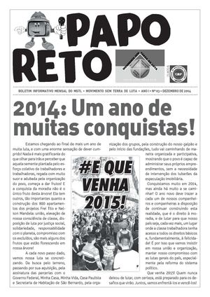 Papo Reto 03 - Dezembro de 2014