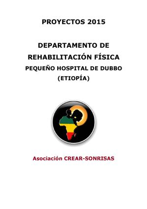 Proyecto Sala Fisioterapia 2015
