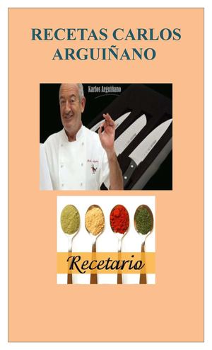 RECETAS CARLOS ARGUIÑANO