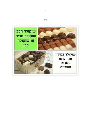 מצגת שוקולד 99