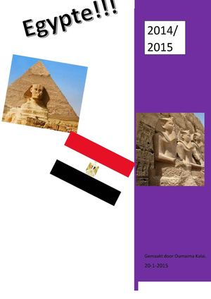 Oumaima-werkstuk-Egypte