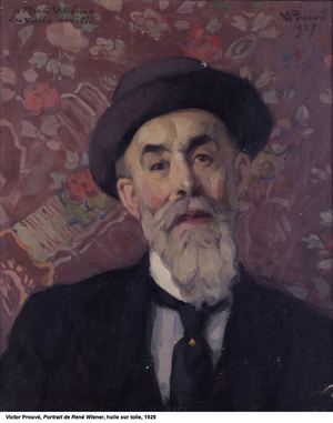 Victor Prouvé, Portrait de René Wiener, huile sur toile, 1929