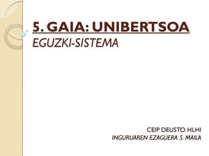 0501 EGUZKI SISTEMA
