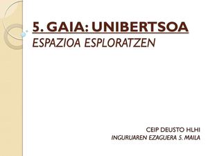 0503 Espazioa Esploratzen