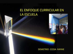 El Enfoque Curricular En Las Escuelas Ccesa007