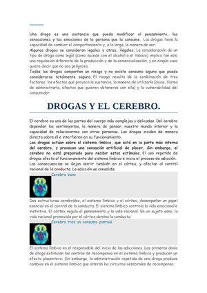 Una Droga Es Una Sustancia Que Puede Modificar El Pensamiento