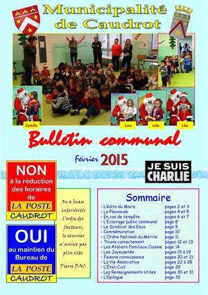Bulletin communal CAUDROT Février 2015