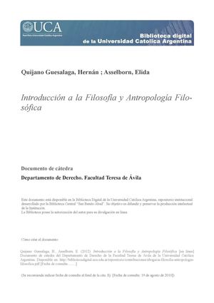 Antropologia Filosofica