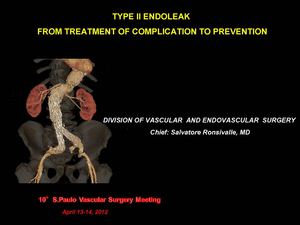 TYPE II ENDOLEAK: FROM TREATMENT OF COMPLICATION TO PREVENTION