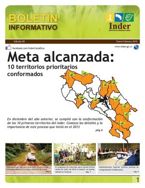 Boletín Inder Edición N05 Enero-Febrero 2015