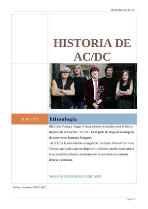 Historia De Acdc