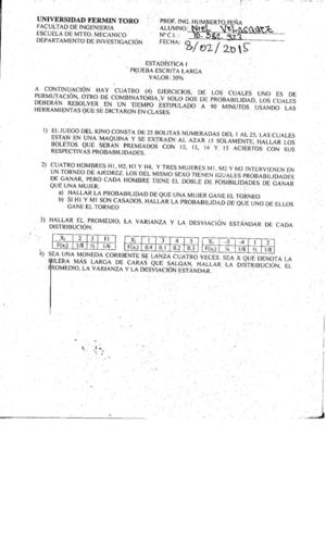 2do Examen Estadistica