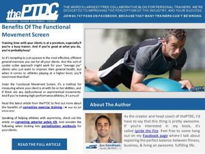 How to Simplify Corrective Exercise Training with the Functional Movement Screen
