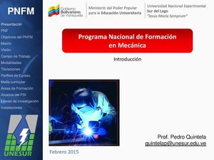 Introducción al PNF Mecánica