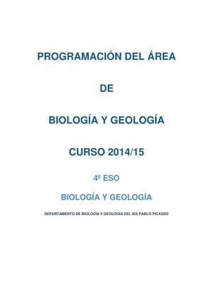3. BIOLOGÍA Y GEOLOGÍA 4º ESO