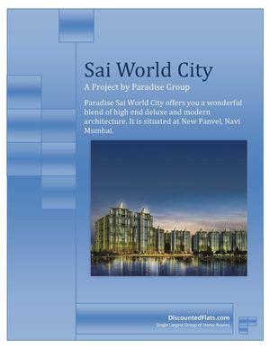 Sai World City Panvel Mumbai by Paradise Group
