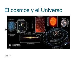El Cosmos Y El Universo